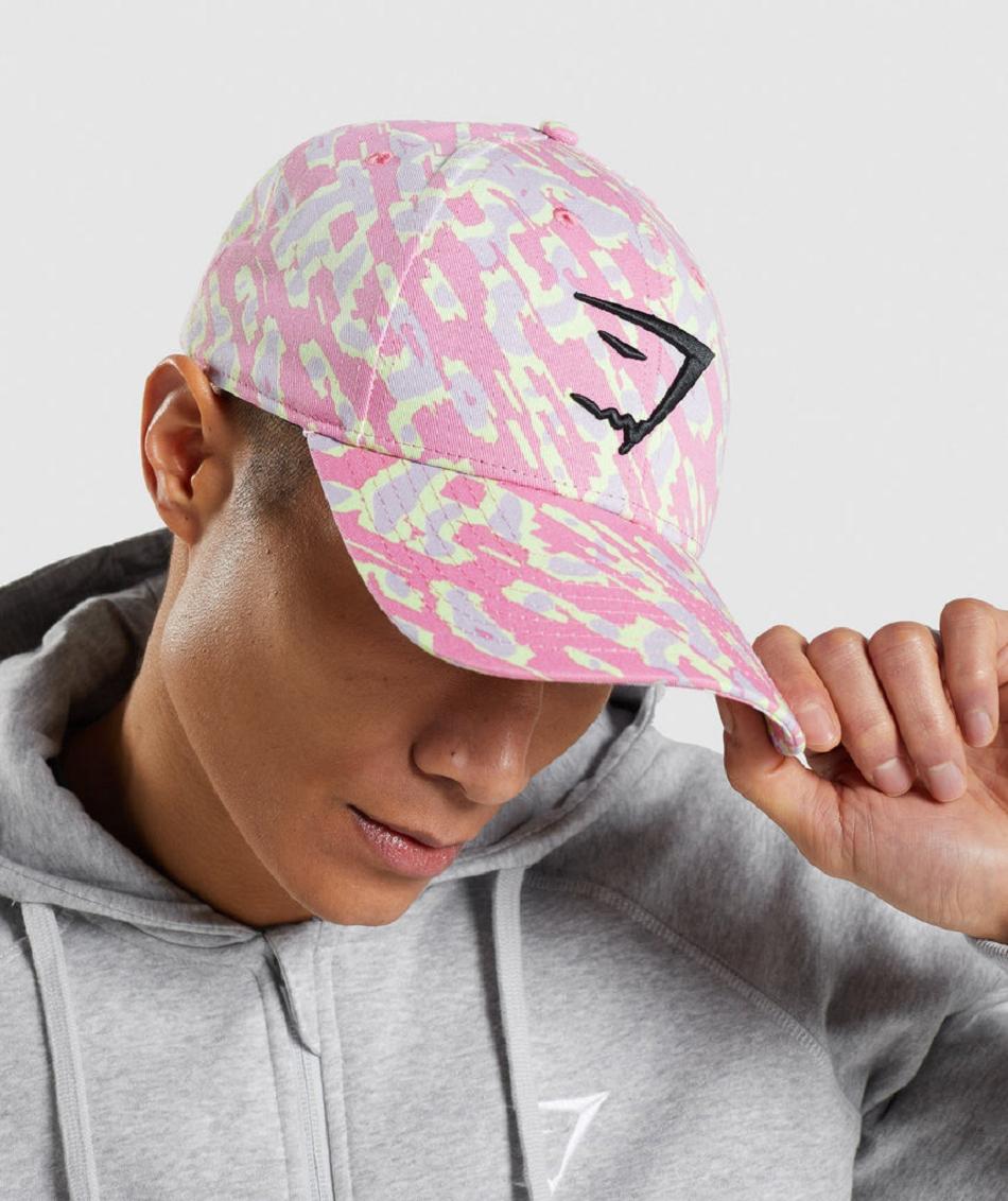 Czapki Damskie Gymshark Sharkhead Cap Różowe | PL 2079NWY